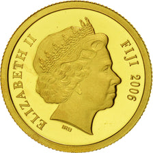 Monnaie, Fiji, Elizabeth II, 5 Dollars, 2006, FDC, Or, KM:272