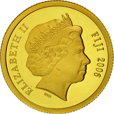 Fiji, Elizabeth II, 5 Dollars, 2006, Ayers Rock, STGL, Gold, KM:271