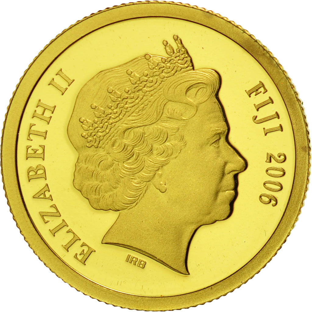 Fiji, Elizabeth II, 5 Dollars, 2006, Stonehenge, FDC, Or, KM:266