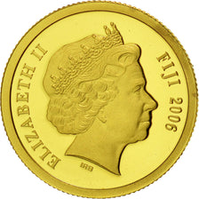 Fiji, Elizabeth II, 5 Dollars, 2006, Stonehenge, FDC, Or, KM:266