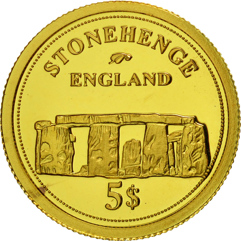 Fiji, Elizabeth II, 5 Dollars, 2006, Stonehenge, FDC, Or, KM:266