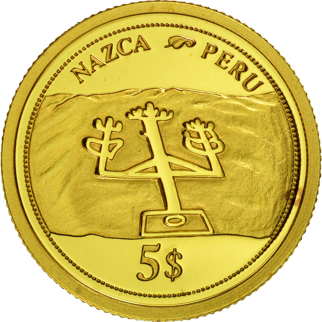 Fiji, Elizabeth II, 5 Dollars, 2006, Nazca Plateau, MS(65-70), Gold, KM:268