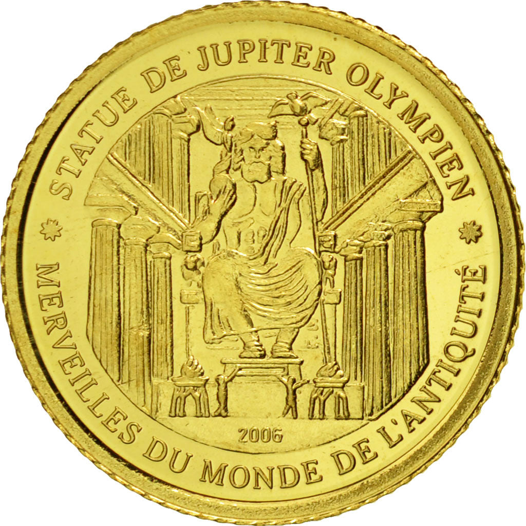 Coin, Ivory Coast, 1500 Francs CFA, 2006, MS(65-70), Gold
