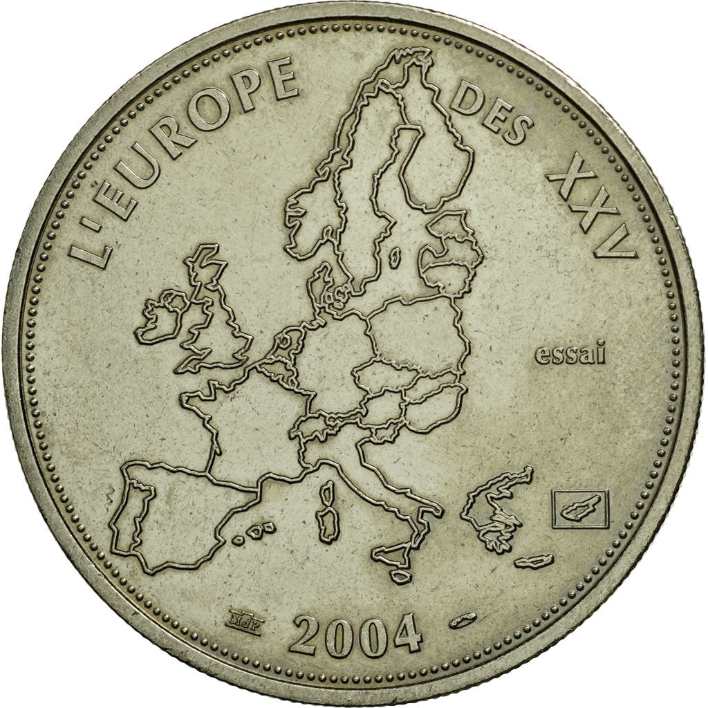 France, Medal, L'Europe des XXV, Politics, Society, War, 2004, MS(63), Nickel
