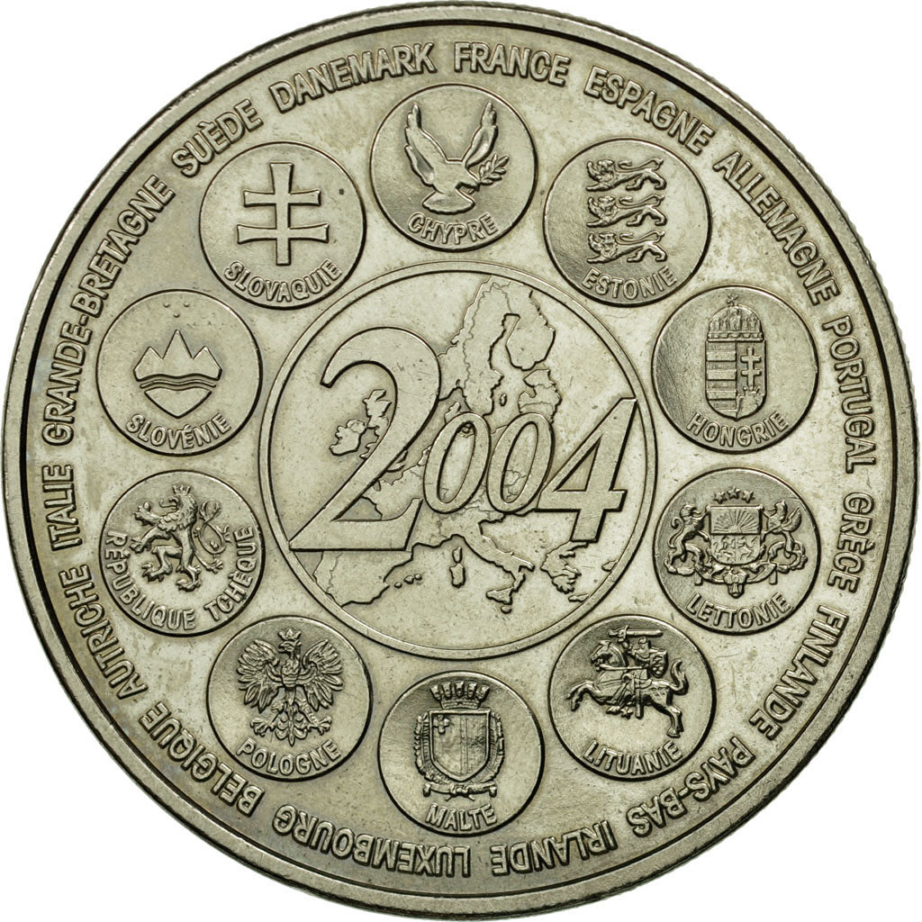 France, Medal, L'Europe des XXV, Politics, Society, War, 2004, MS(63), Nickel
