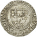 Monnaie, France, Charles VI, Blanc Guénar, Romans, TB+, Billon, Duplessy:377A