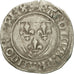 Coin, France, Charles VI, Blanc Guénar, Saint Quentin, VF(20-25), Billon