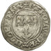 France, Charles VI, Blanc Guénar, Saint Quentin, EF(40-45), Billon