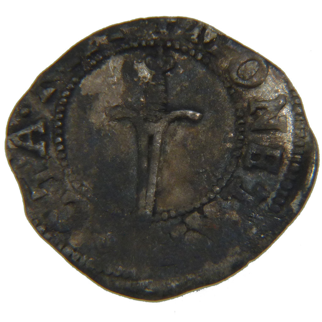 FRANCE, Double Denarius, VF(20-25), Silver, Boudeau #1538, 1.00