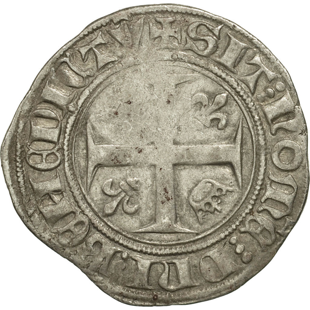 Francia, Charles VI, Blanc Guénar, Tournai, MB, Biglione, Duplessy:377A