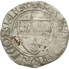 Moneta, Francia, Charles VI, Blanc Guénar, Cremieu, MB+, Biglione