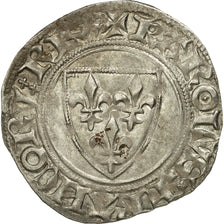 Moneta, Francia, Charles VI, Blanc Guénar, Sainte-Ménéhould, BB+, Biglione