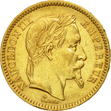 Moneda, Francia, Napoleon III, Napoléon III, 20 Francs, 1863, Strasbourg, MBC