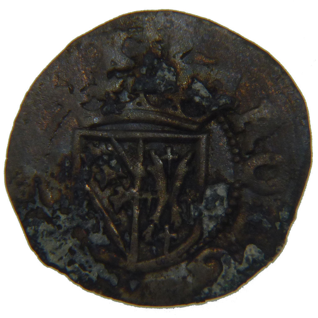 FRANCE, Double Denarius, VF(20-25), Silver, Boudeau #1538, 1.00