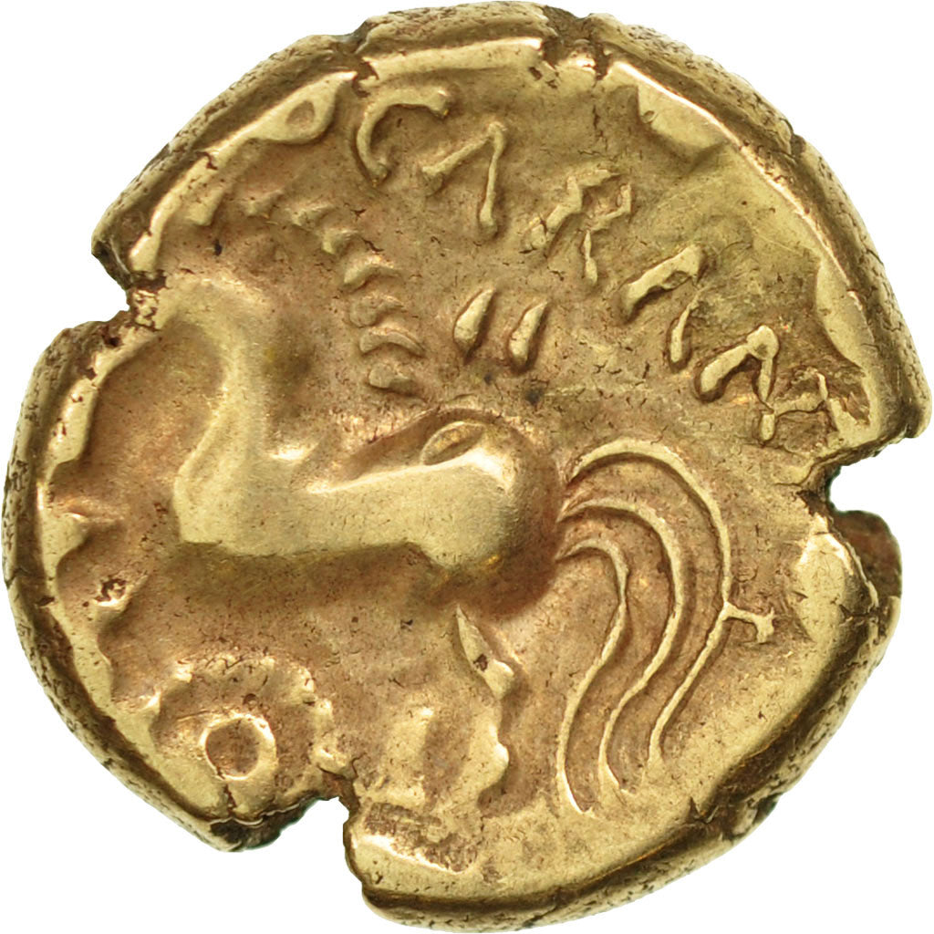 Monnaie, Rèmes, Statère, TTB, Or, Delestrée:591