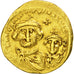 Munten, Heraclius 610-641, Solidus, Constantinople, ZF, Goud, Sear:738