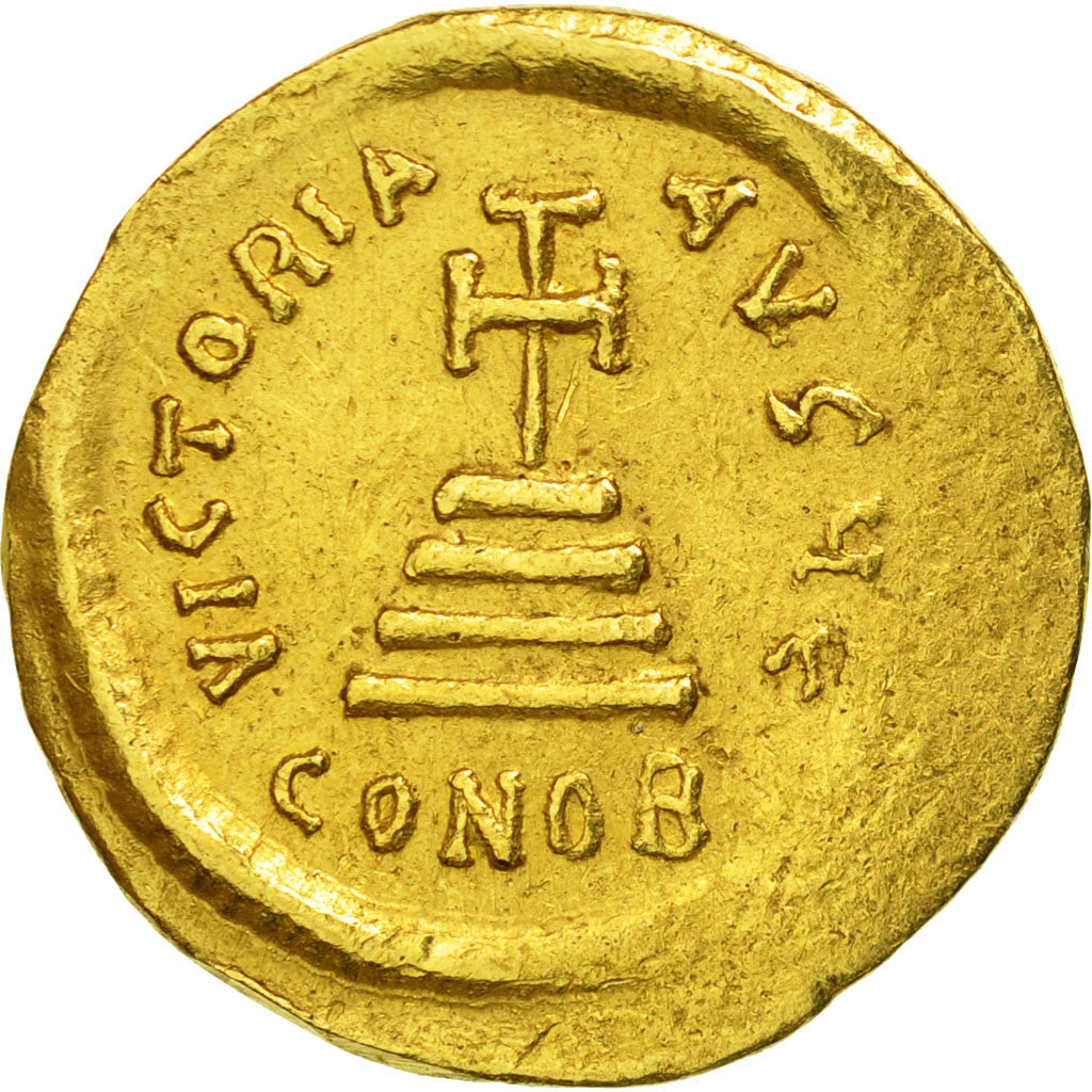 Coin, Heraclius 610-641, Solidus, Constantinople, AU(50-53), Gold, Sear:731