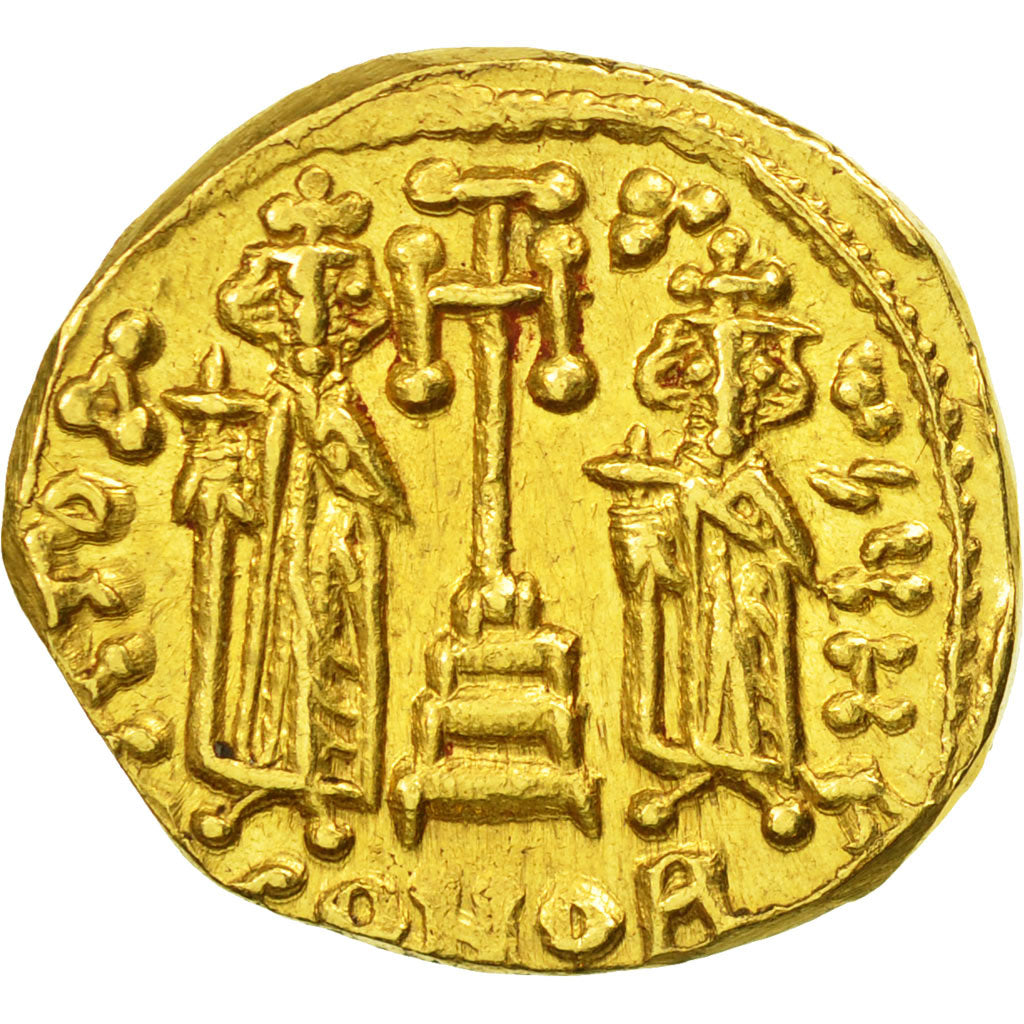 Moneta, Constantine IV 668-685, Solidus, Constantinople, SPL-, Oro, Sear:1154
