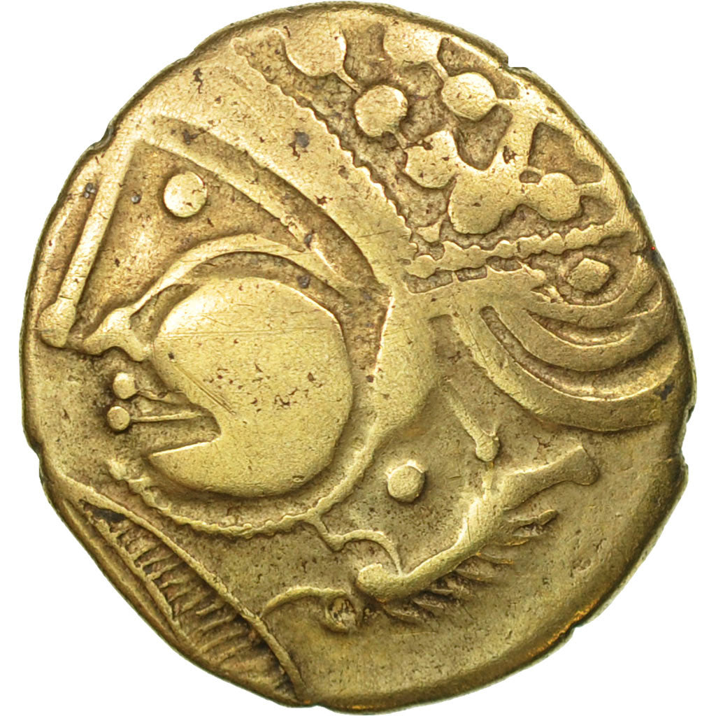 Moneta, Aulerci Eburovices, Hemistater, BB, Elettro, Delestrée:2401