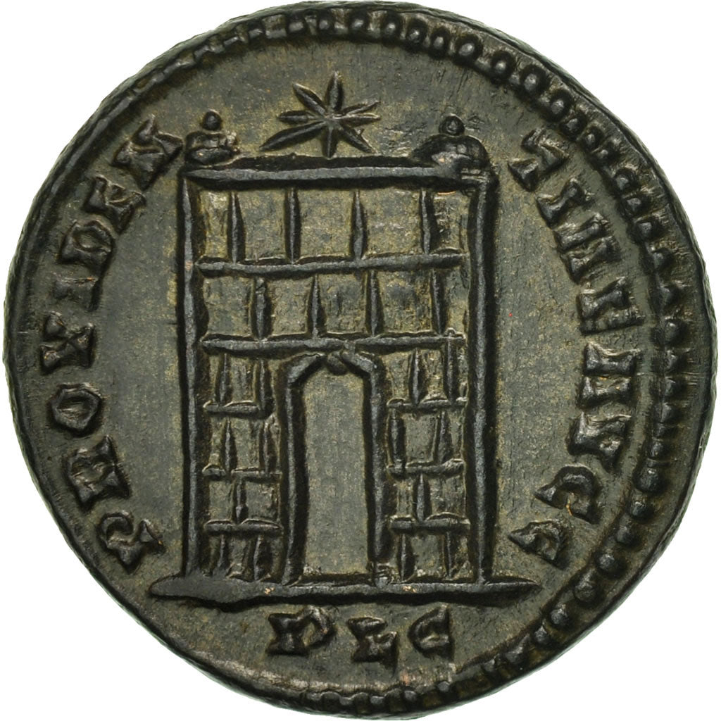 Constantine I, Follis, Lyons, MS(64), Bronze, RIC:225