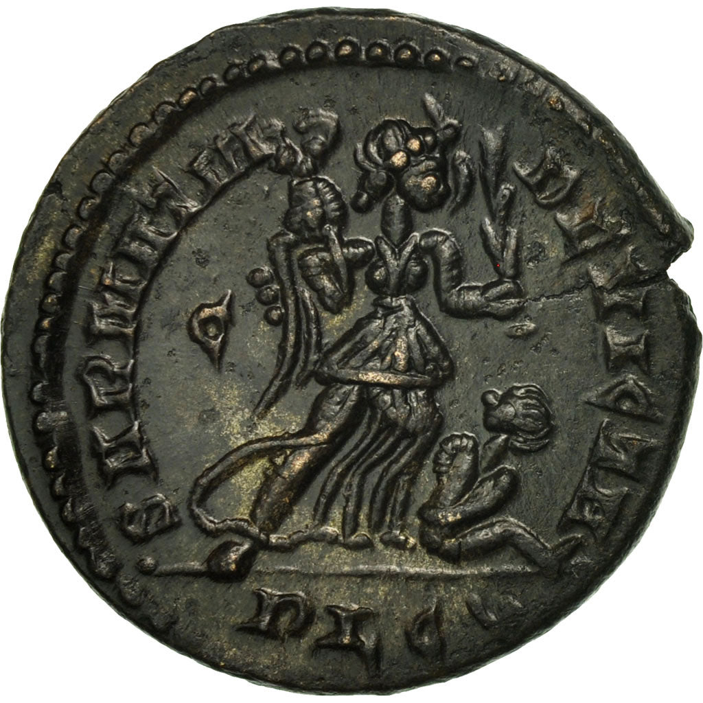 Moneda, Constantine I, Follis, Lyons, SC, Bronce, RIC:222