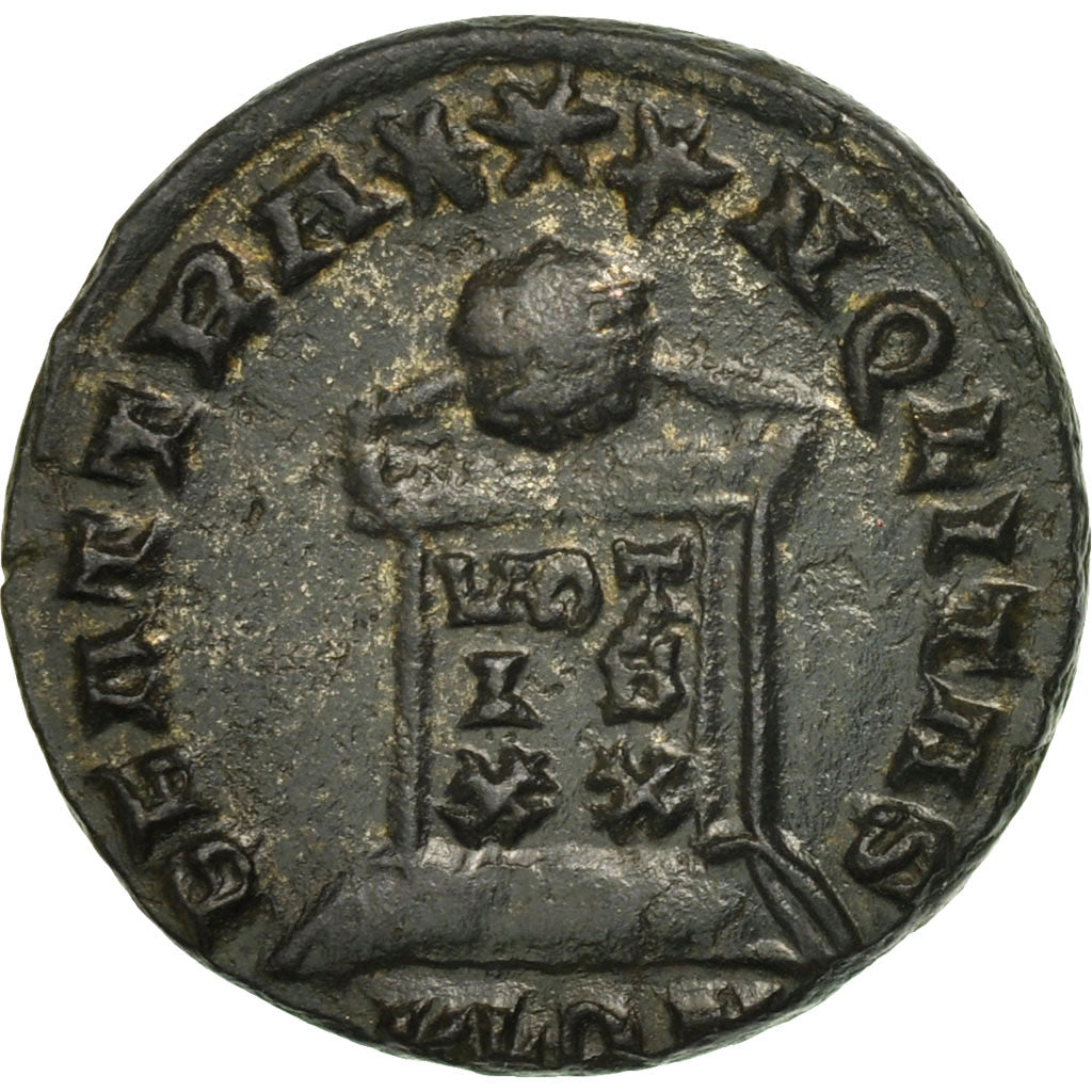 Coin, Crispus, Follis, London, MS(60-62), Bronze, RIC:275
