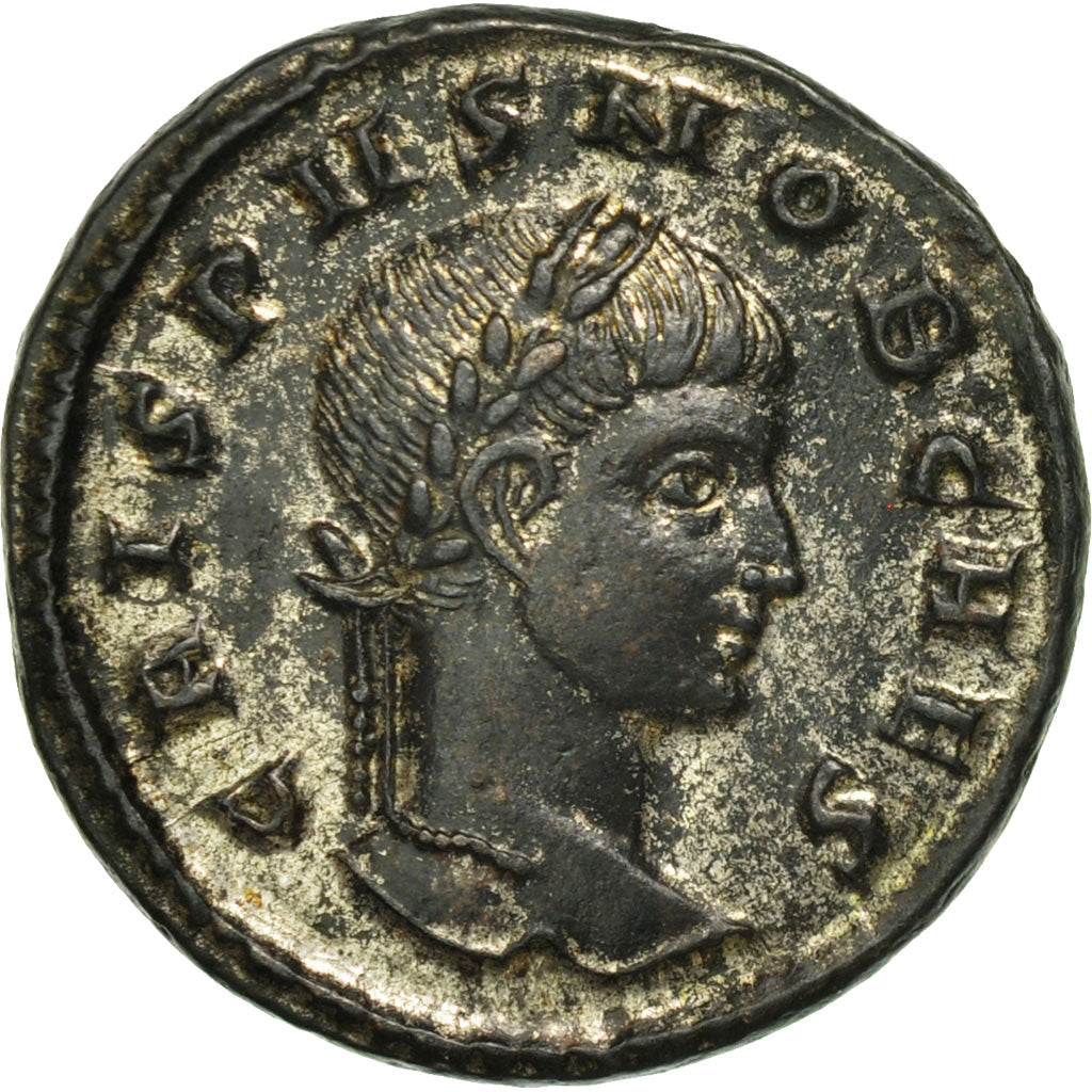 Coin, Crispus, Follis, Aquileia, MS(64), Bronze, RIC:68