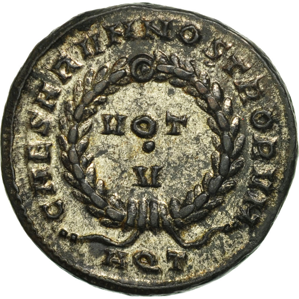 Coin, Crispus, Follis, Aquileia, MS(64), Bronze, RIC:68