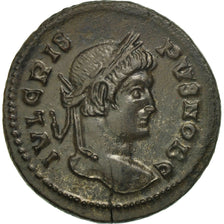 Moneta, Crispus, Follis, Lyons, SPL, Bronzo, RIC:215