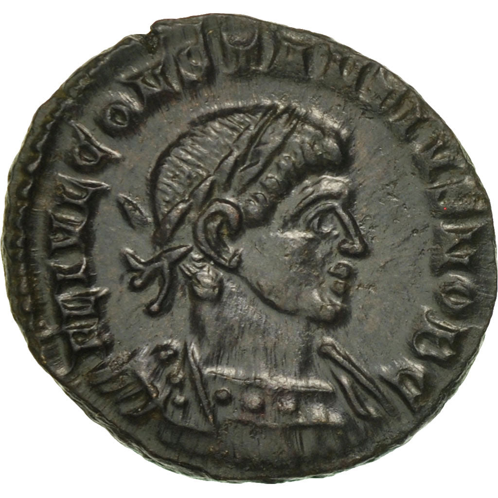 Coin, Constantius II, Follis, Trier, MS(63), Bronze, RIC:528