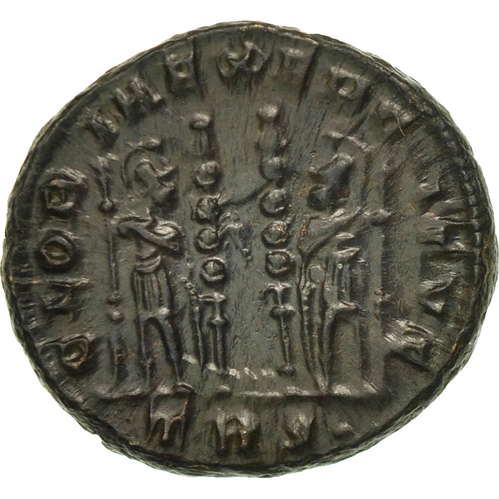 Coin, Constantius II, Follis, Trier, MS(63), Bronze, RIC:528