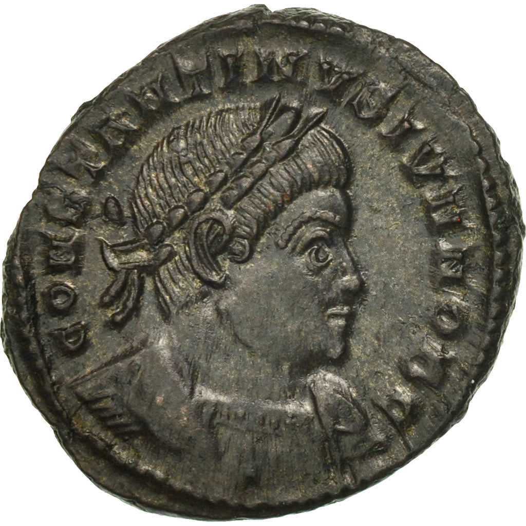 Coin, Constantine II, Follis, Lyons, MS(63), Bronze, RIC:263