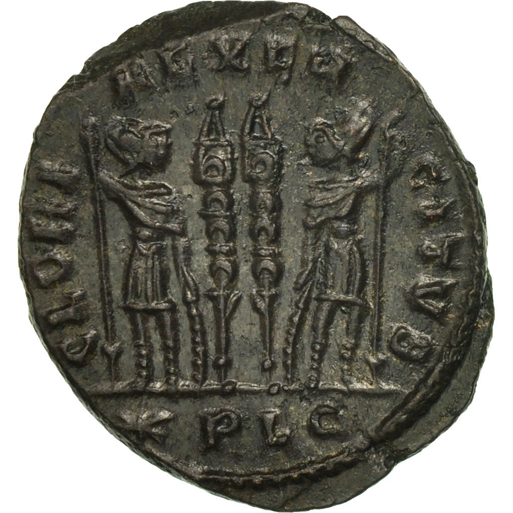 Coin, Constantine II, Follis, Lyons, MS(63), Bronze, RIC:263