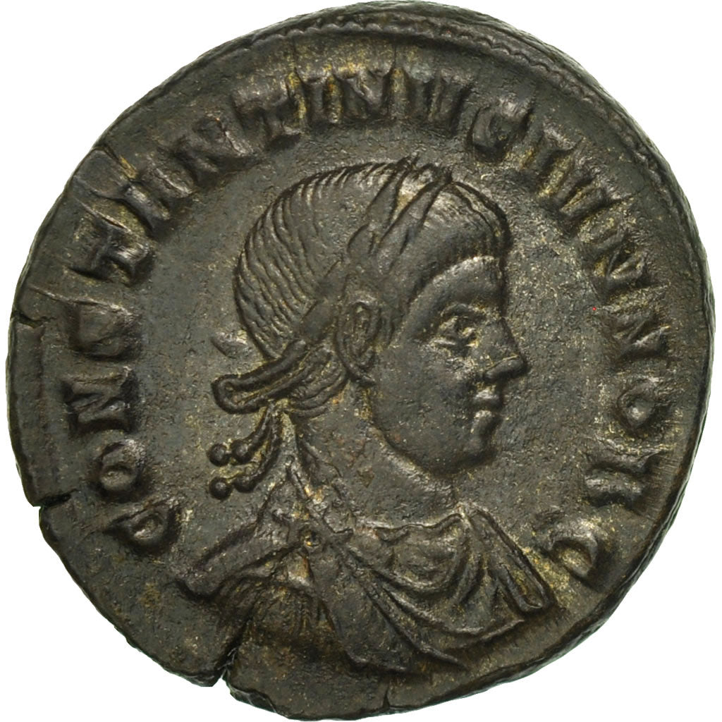 Moneda, Constantine II, Follis, Ticinum, EBC, Bronce, RIC:162
