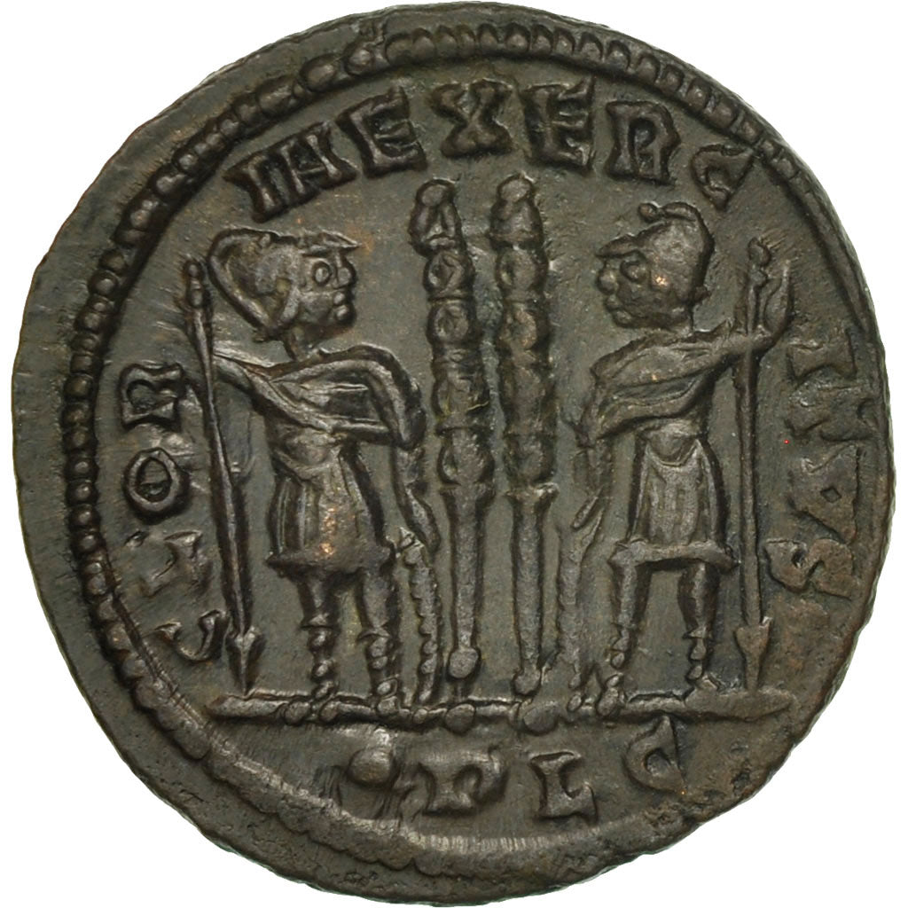 Coin, Constantine II, Follis, Lyons, MS(63), Bronze, RIC:244