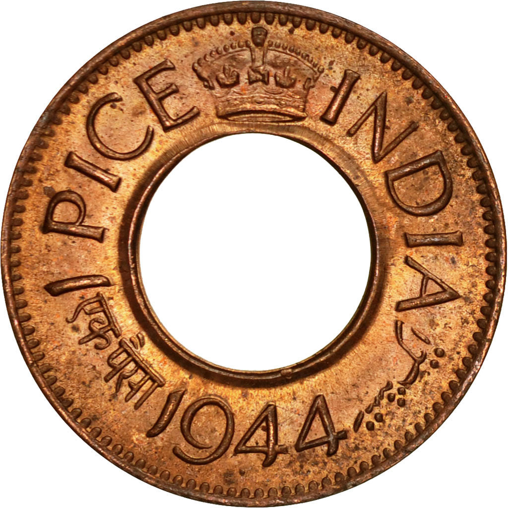 Monnaie, INDIA-BRITISH, George VI, Pice, 1944, Pretoria, FDC, Bronze, KM:533