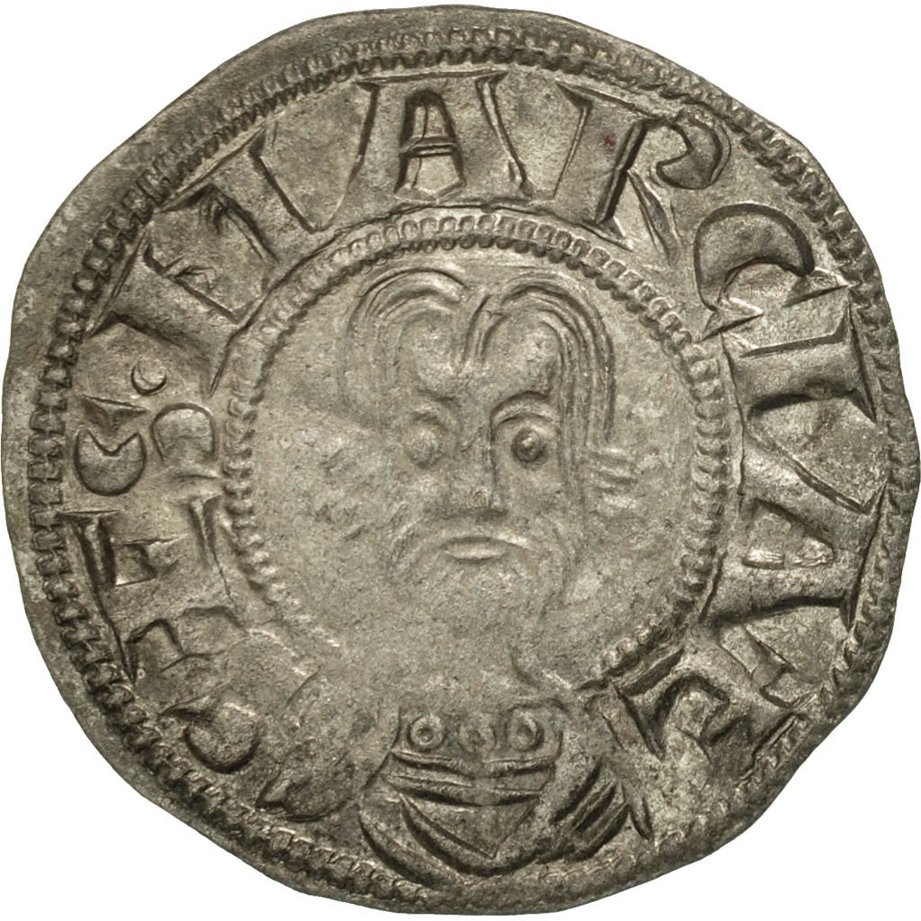Coin, France, Limousin, Denarius, Limoges, AU(55-58), Silver, Boudeau:392