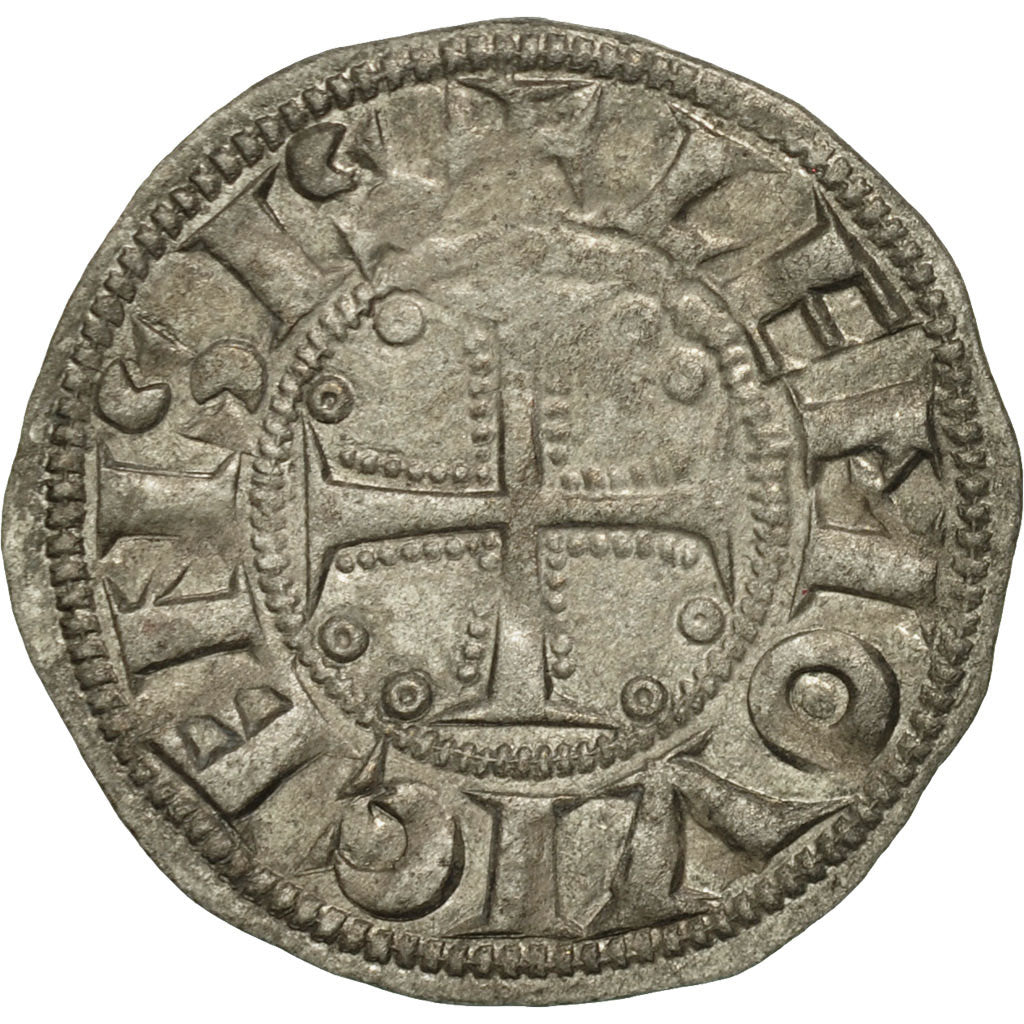 Coin, France, Limousin, Denarius, Limoges, AU(55-58), Silver, Boudeau:392