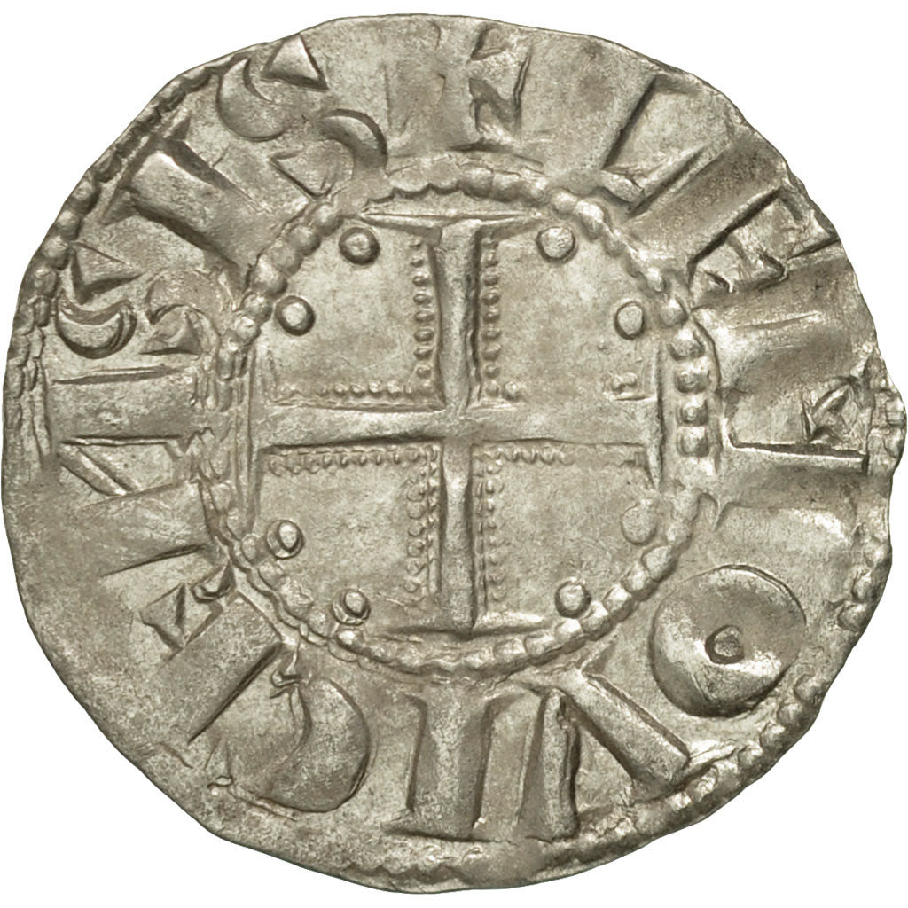 Abbaye de Saint-Martial de Limoges, Denarius, AU(55-58), Silver, Boudeau:392
