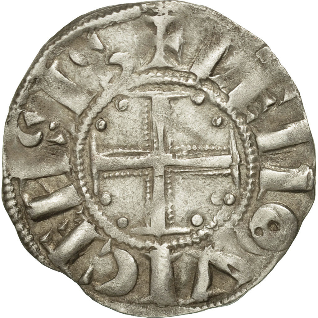 Coin, France, Limousin, Denarius, Limoges, AU(55-58), Silver, Boudeau:392