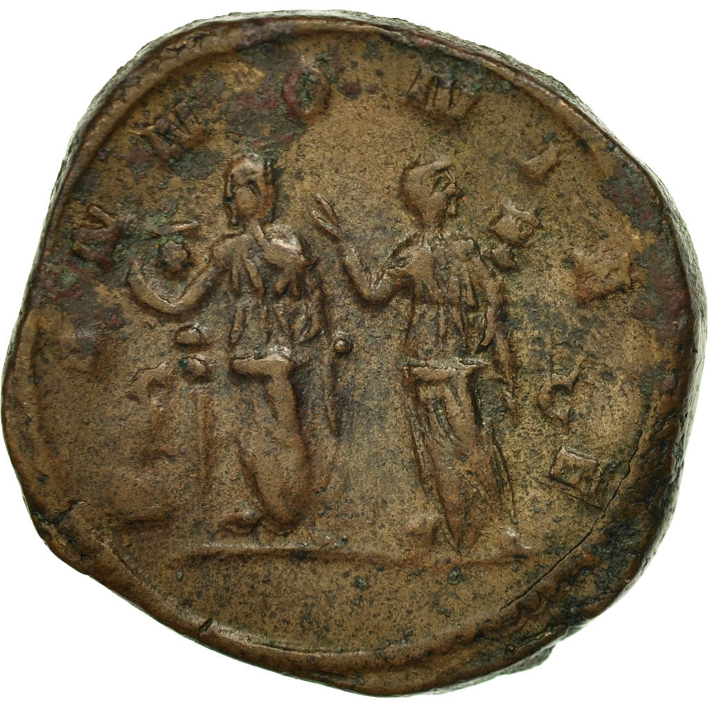 Coin, Trajan Decius, Sestertius, Rome, AU(50-53), Bronze, RIC:124a