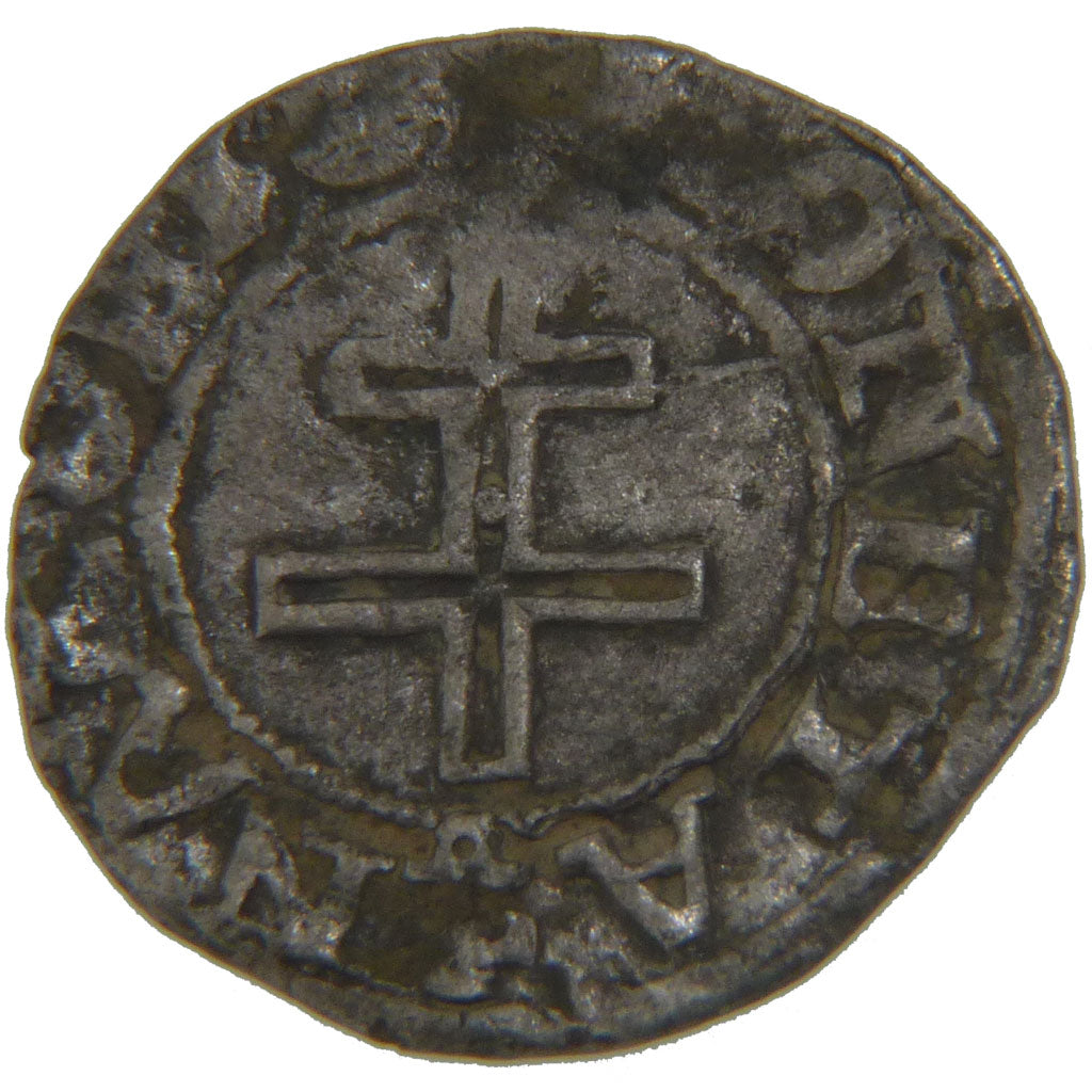 FRANCE, Double Denarius, VF(30-35), Silver, Boudeau #1538, 1.00