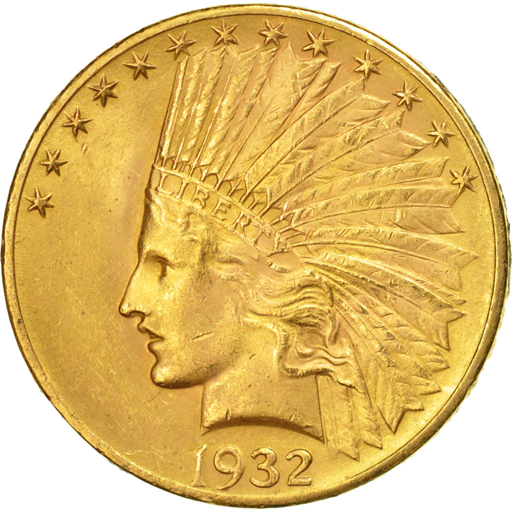 États-Unis, Indian Head, $10, 1932, U.S. Mint, Philadelphia, SUP, Or, KM:130