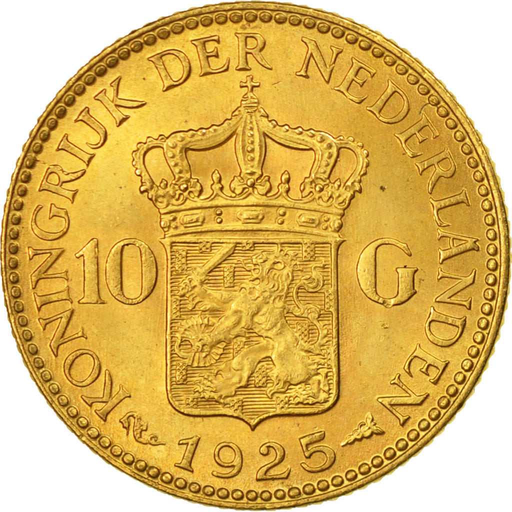 Monnaie, Pays-Bas, Wilhelmina I, 10 Gulden, 1925, SPL, Or, KM:162