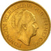 Coin, Netherlands, Wilhelmina I, 10 Gulden, 1932, MS(64), Gold, KM:162