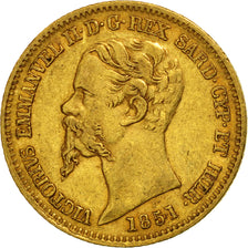 Moneda, Estados italianos, SARDINIA, Vittorio Emanuele II, 20 Lire, 1851, Genoa