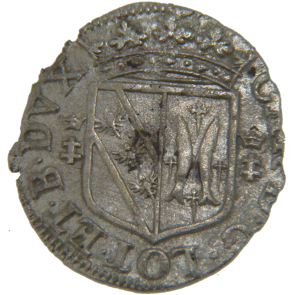 FRANCE, Double Denarius, EF(40-45), Silver, Boudeau #1558, 1.00