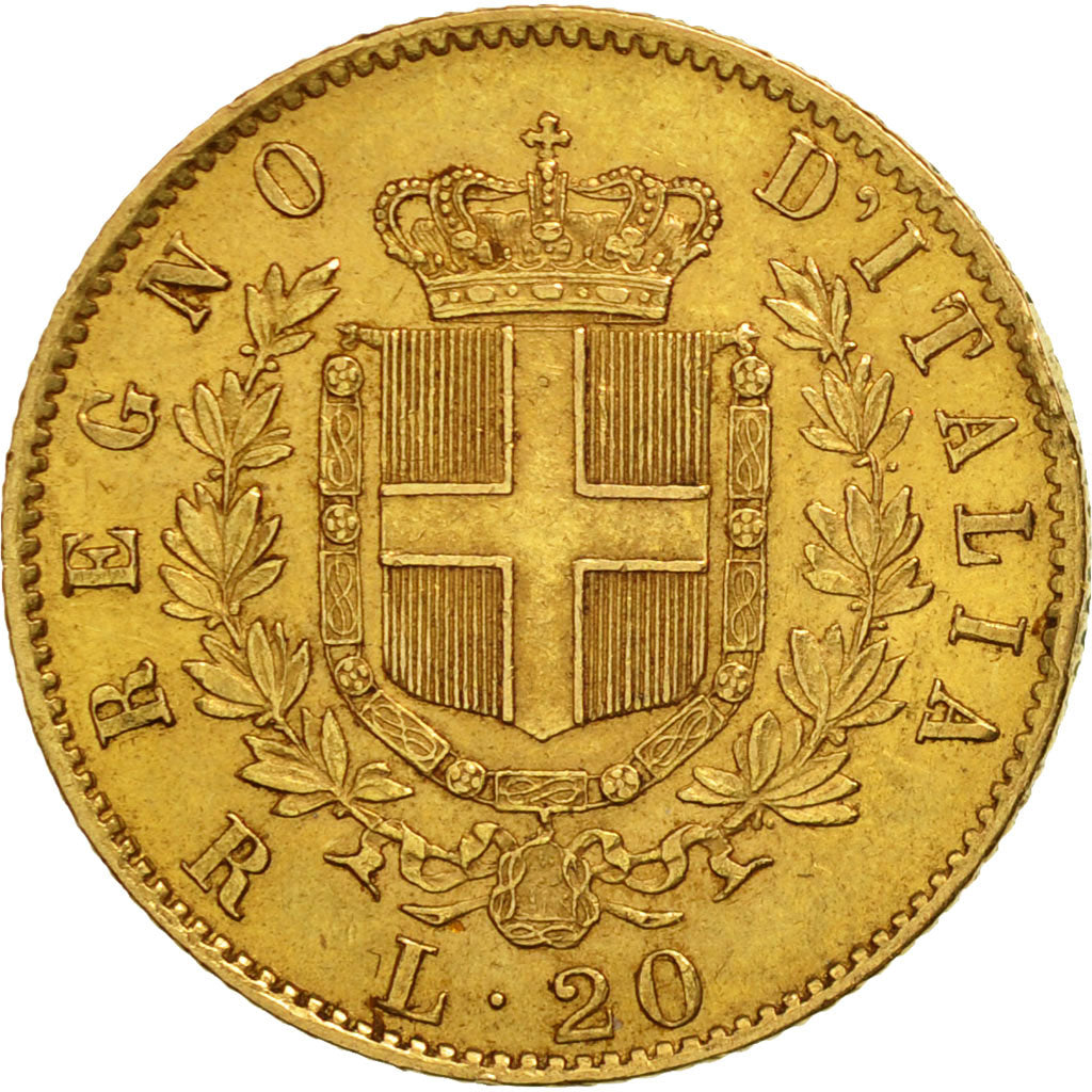 Moneda, Italia, Vittorio Emanuele II, 20 Lire, 1875, Rome, EBC, Oro, KM:10.2