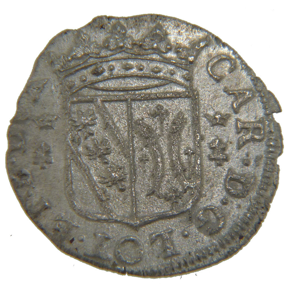 FRANCE, Double Denarius, EF(40-45), Silver, Boudeau #1558, 1.00
