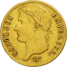 France, Napoléon I, 20 Francs, 1811, Paris, EF(40-45), Gold, KM:695.1